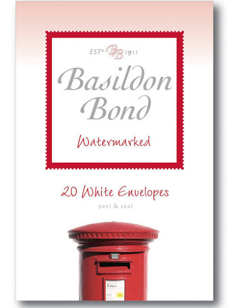 Basildon Bond White Watermarked 95 x 143mm Envelopes
