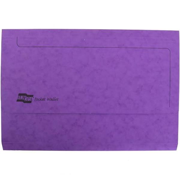 Exacompta Document Wallets, 265 gsm, Foolscap - Lilac