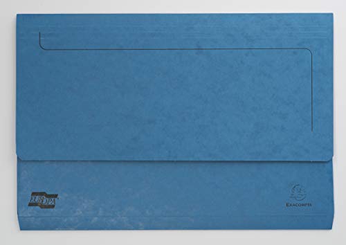 Exacompta Document Wallets, 265 gsm, Foolscap - Blue