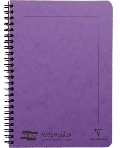 Europa A5 Notemaker 120 pages 60 Sheets 90gsm Lilac
