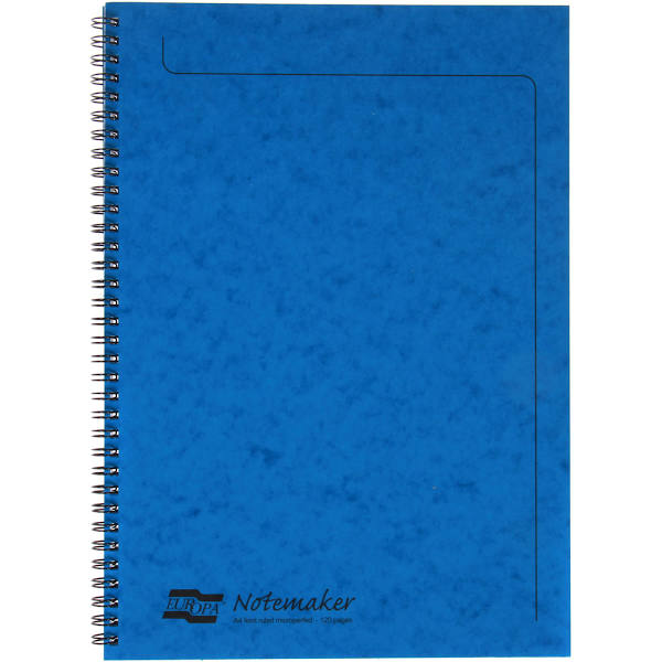 Europa A4 Notemaker 120 pages 60 Sheets 90gsm Blue