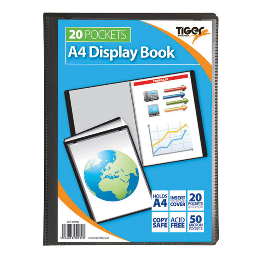 A4 20 Pocket Presentation Display Book