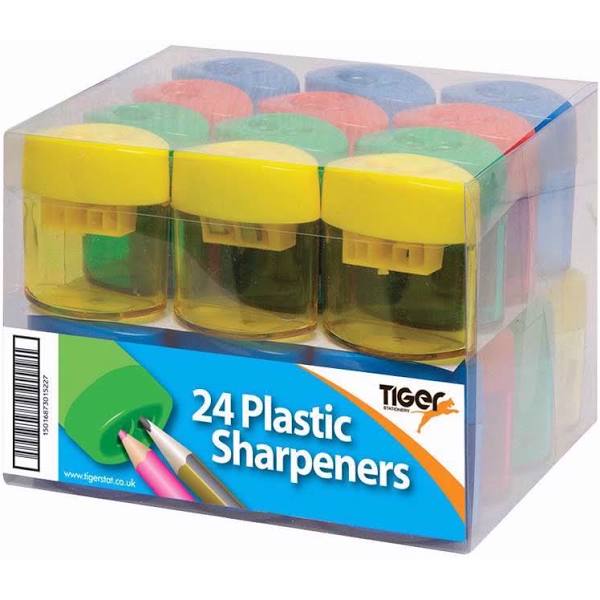 Tiger Stationery Drum Two Hole Sharpener - Blue