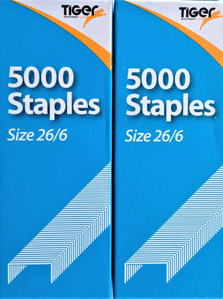 Tiger 26/6 Staples pkd5000