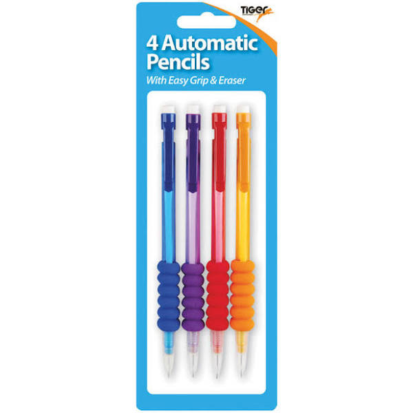 Tiger HB Assorted Mechanical Pencils, Pack of 4 - 301663