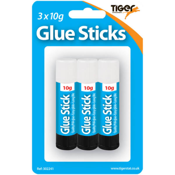 PVA Glue Stick 10g - 3 Pack