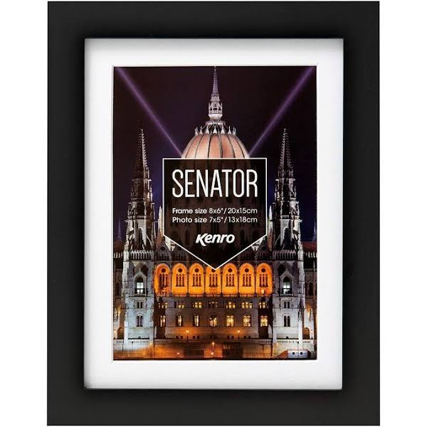 Kenro Senator Black 7x5 Frame with 6x4" Mat (SNF1015B)