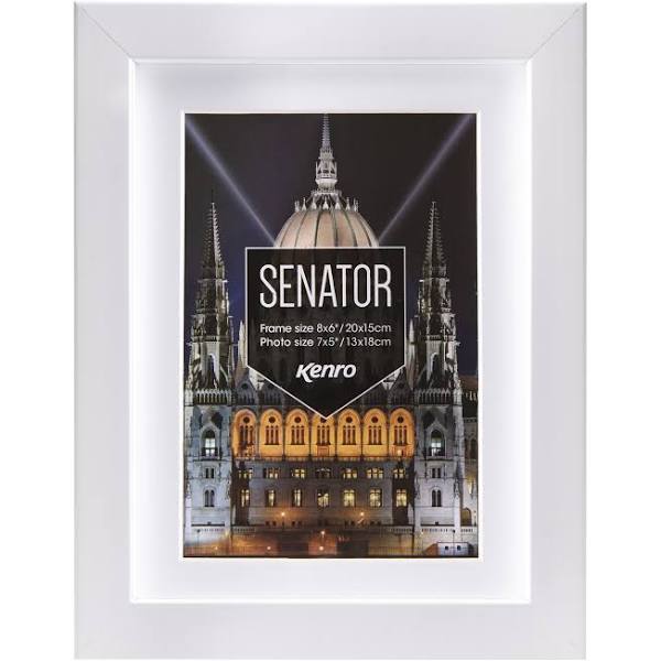 Kenro Senator White 7x5 Frame with 6x4" Mat (SNF1015W)