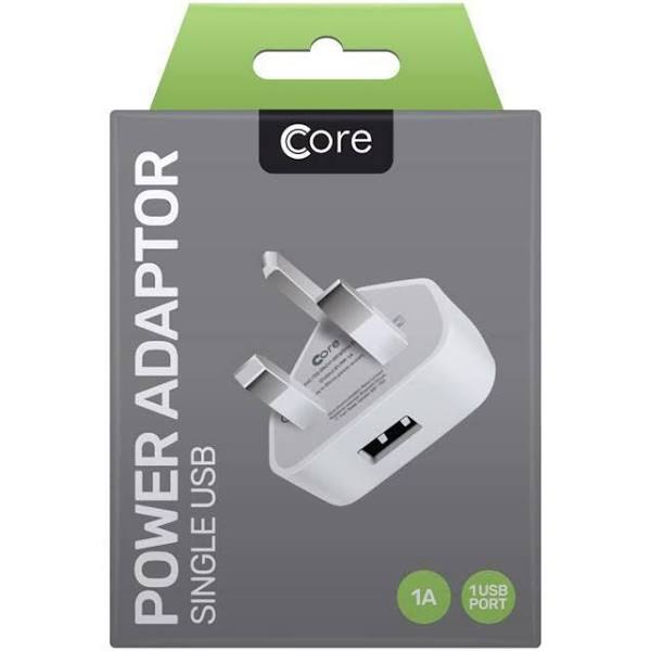 KHD Mains Charger Single USB 2 Amp White