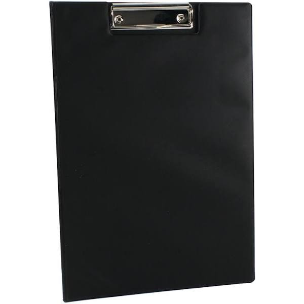 Clipboard with Foldover Cover - A4, Foolscap - black