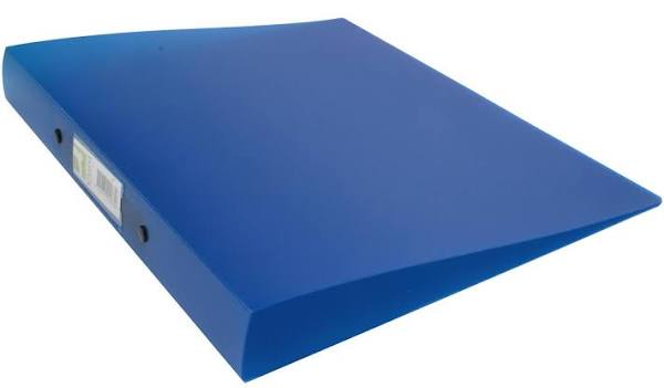 Q Connect Ring binder - A4 - for 250 sheets - blue, frosted KF02483
