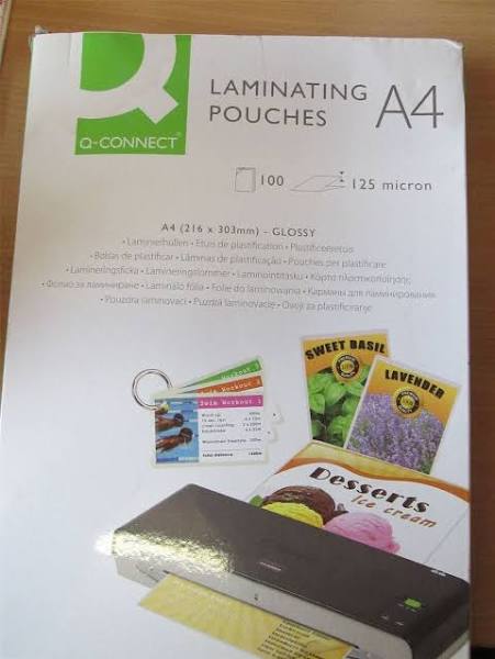 Lamination pouches A4 250 micron (2x125 micron)- 100 pcs. Brand may vary