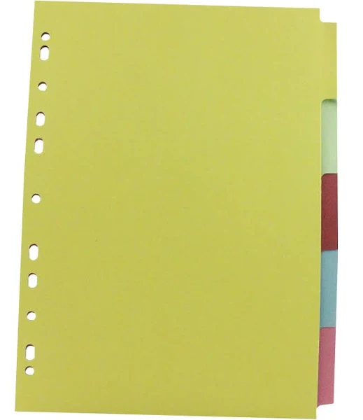 Subject Divider A4 5-Part Multi-Punched
