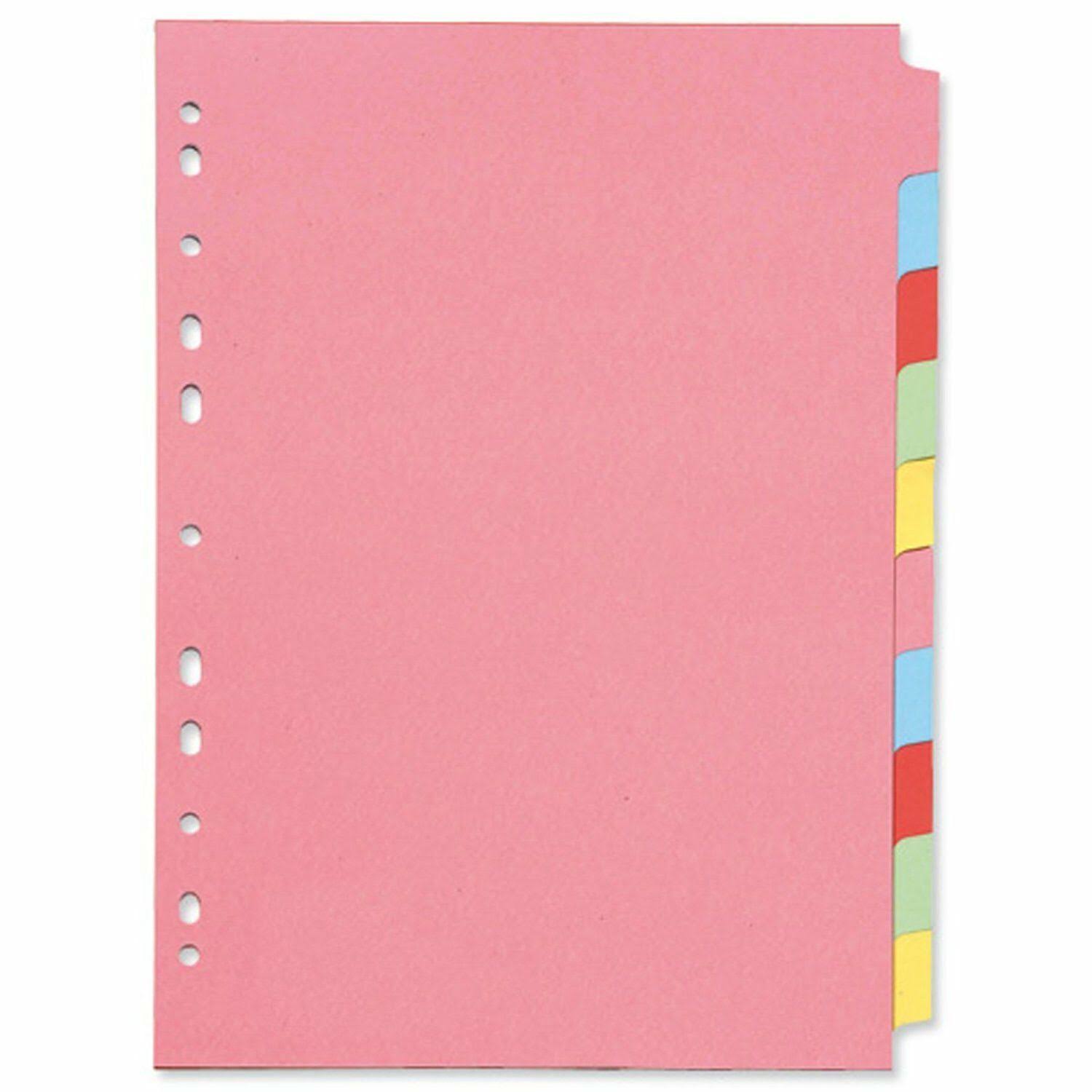 Subject Divider A4 10-Part Multi-Punched A4