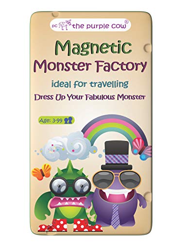 The Purple Cow Monster Factory Magnetic Travel Game