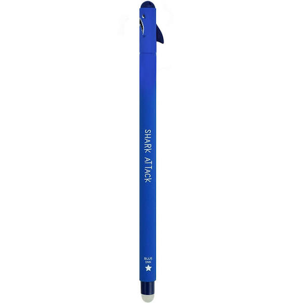 Legami Blue Erasable Gel Pen - Shark