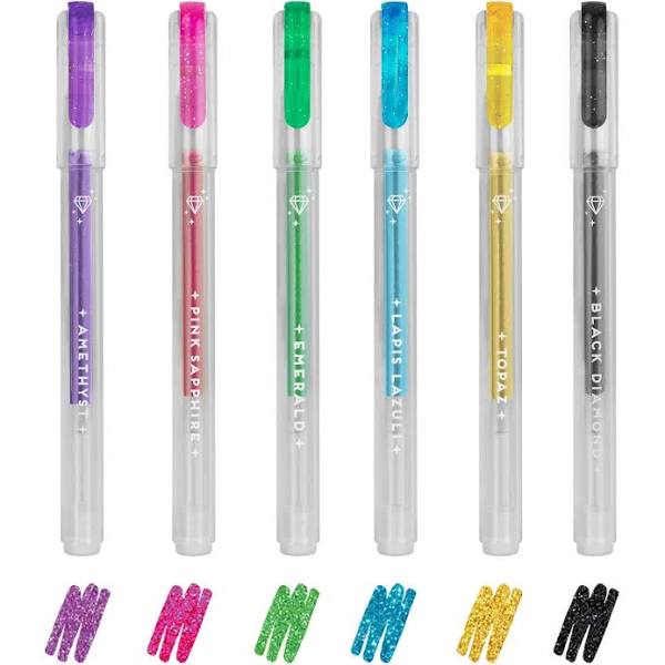 Legami Shine Like A Diamond Glitter Mini Gel Pens Set of 6