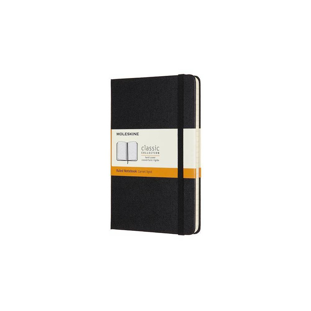 Moleskine Notebook, Medium, Ruled, Black, Hard Cover 