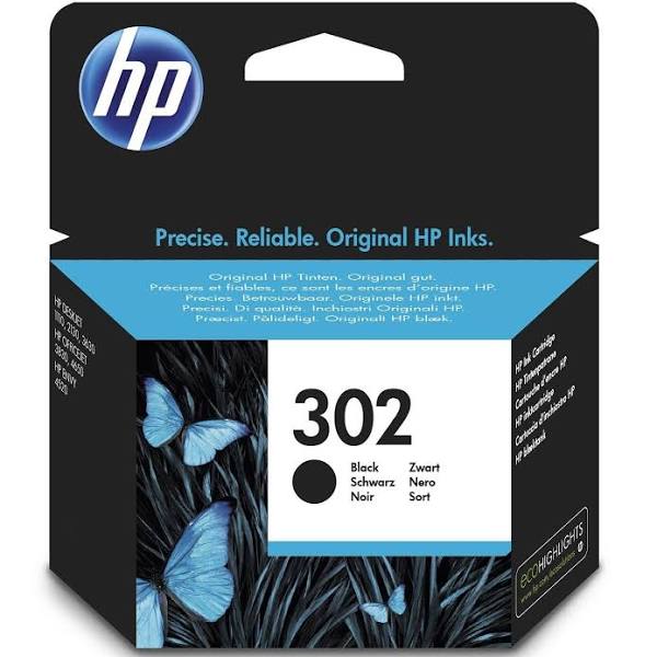 HP 302 Black Ink Cartridge F6U66AE