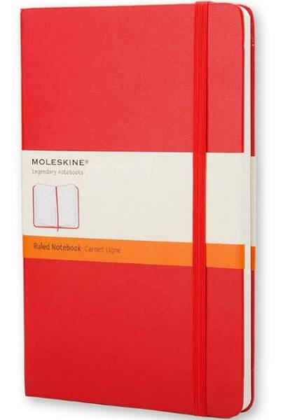 Classic Red Notebook Ruled Pocket