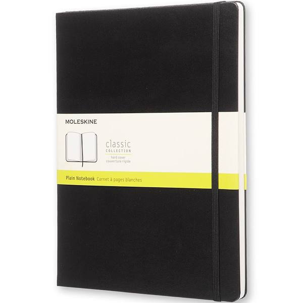 Moleskine Classic Notebook, Extra Large, Ruled, Black, Hard Cover