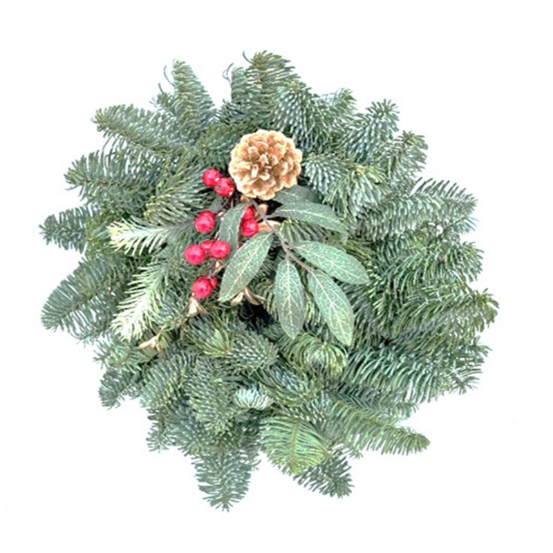 Simple Gold Cone 8" Wreath