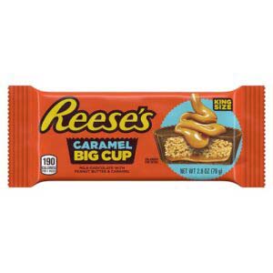 Reese's 2.8 oz King Size Big Cup Caramel Milk Chocolate Peanut Butter Cups