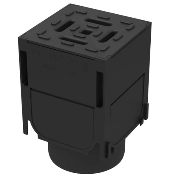 ACO HexDrain Brickslot Corner (Black) 319560