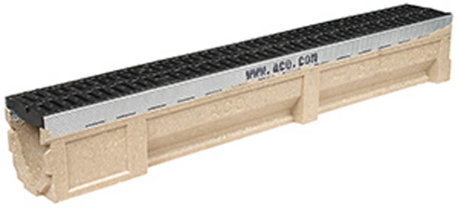 ACO CivicDrain 1m Channel & Comp Heelguard Grating 25010