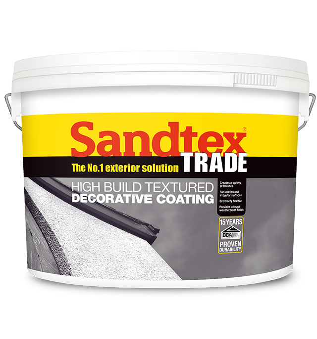 Sandtex High Build 15kg Light Magnolia Textured Decorative Coating