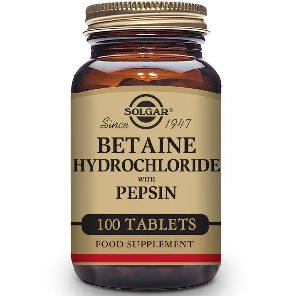 Solgar Betaine Hydrochloride with Pepsin Tablets