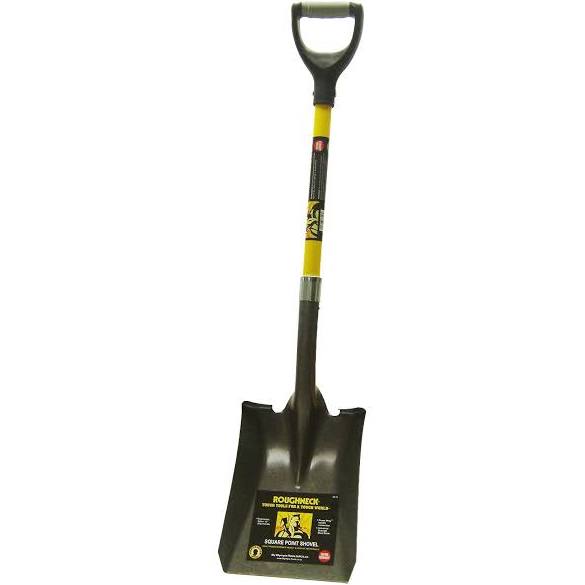Roughneck Square Shovel 36 in D Handle