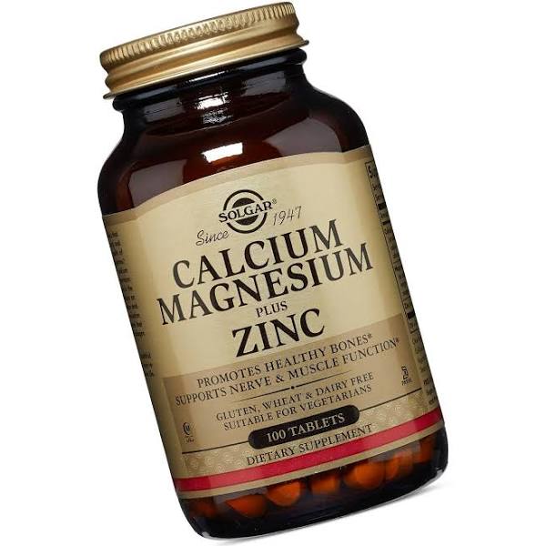 Solgar Calcium Magnesium plus Zinc 100 Tablets