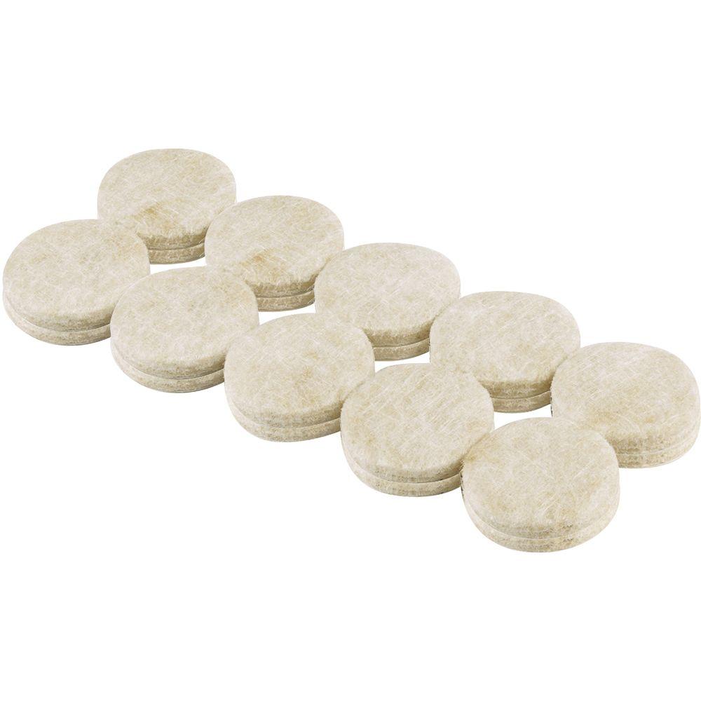Shepherd 9951 3/4" Beige Heavy Duty Felt Gard Felt Pads, 20 Count
