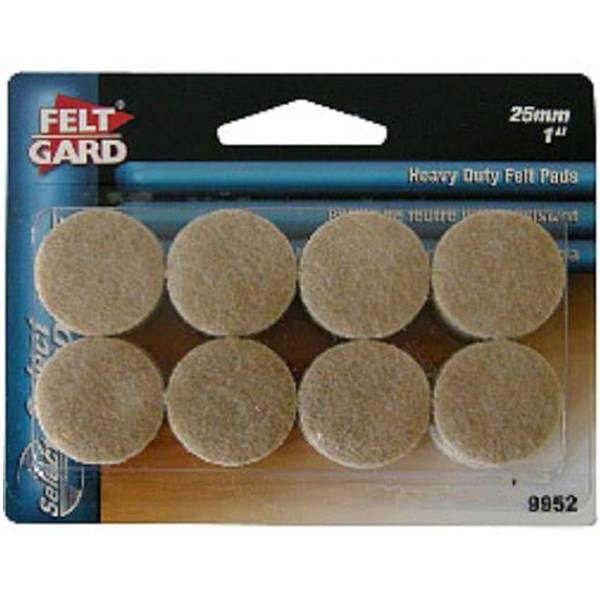 Shepherd Hardware 9952 1-Inch Heavy Duty Adhesive Felt Furniture Pads, 16-Pack