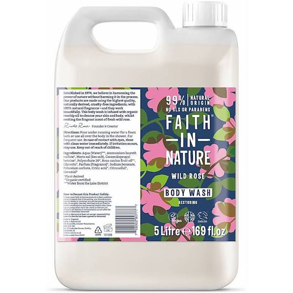 Faith in Nature Wild Rose Hand Wash 5 Litre