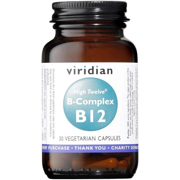 Viridian High Twelve B-Complex B12 30 Capsules