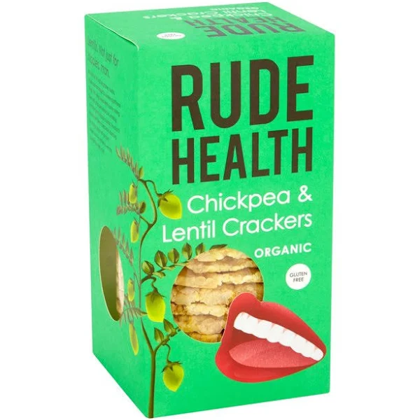 Rude Health - Chickpea & Lentil Crackers 120g