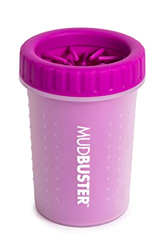 Dexas MudBuster Portable Dog Paw Washer/Paw Cleaner, Medium, Fuchsia