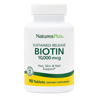 Nature's Plus Sustained Release Biotin-10,000 mcg  -  90 Tablet