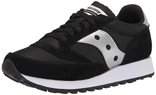 Saucony Women's Jazz 81 Sneaker, Black/Silver, 9 Medium