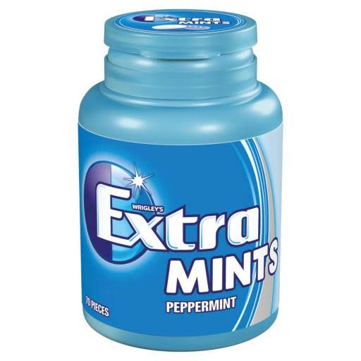 Extra Mints Peppermint Sugar Free Bottle 70 Pieces