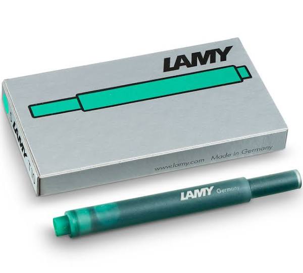 Lamy T 10 - Ink cartridge - green - pack of 5 - for 2000; abc; Accent; AL-star; cp 1; dialog 2; joy; joy AL; linea; nexx; scala; st; studio