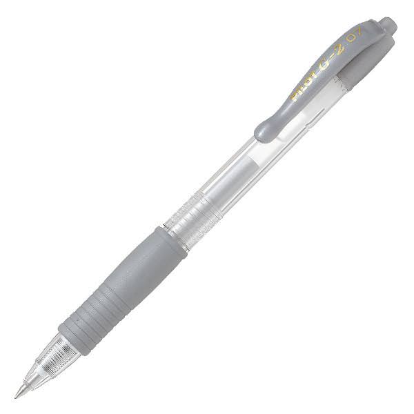 Pilot G-2 Metallic Rollerball Pen - Silver