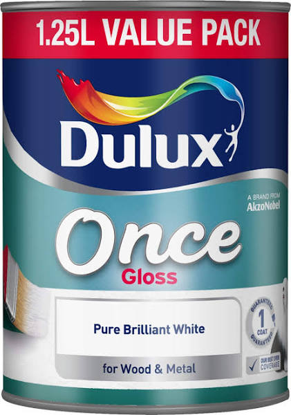 Dulux 1.25L Once gloss, Pure Brilliant White