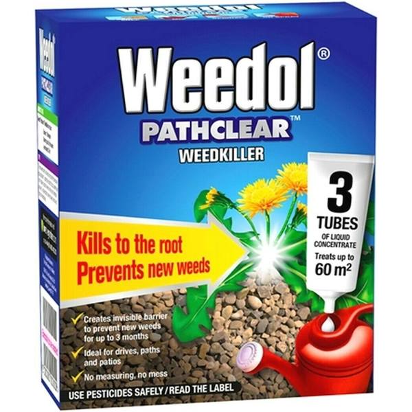 Pathclear Weedkiller - 3 Tubes