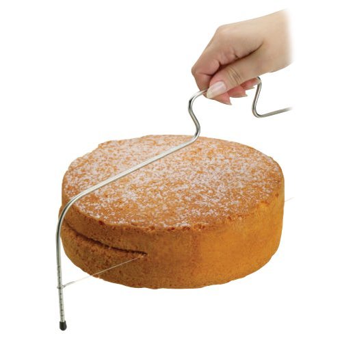 CAOLATOR Stainless Adjustable Wire Cake Bread Cutter Slicer Bread Cutting Wire Leveler One Wire