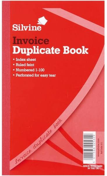 Silvine - Invoice Duplicate Book 611