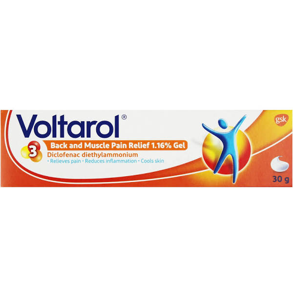 Voltarol Back and Muscle Pain Relief 1.16% Gel - 30g
