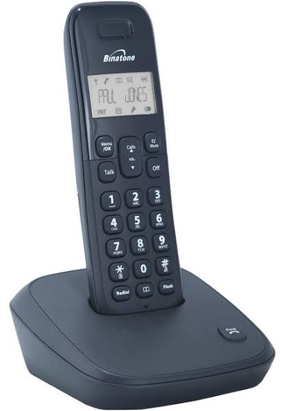 Binatone Veva 1700 Cordless Phone - Single - Black/Black